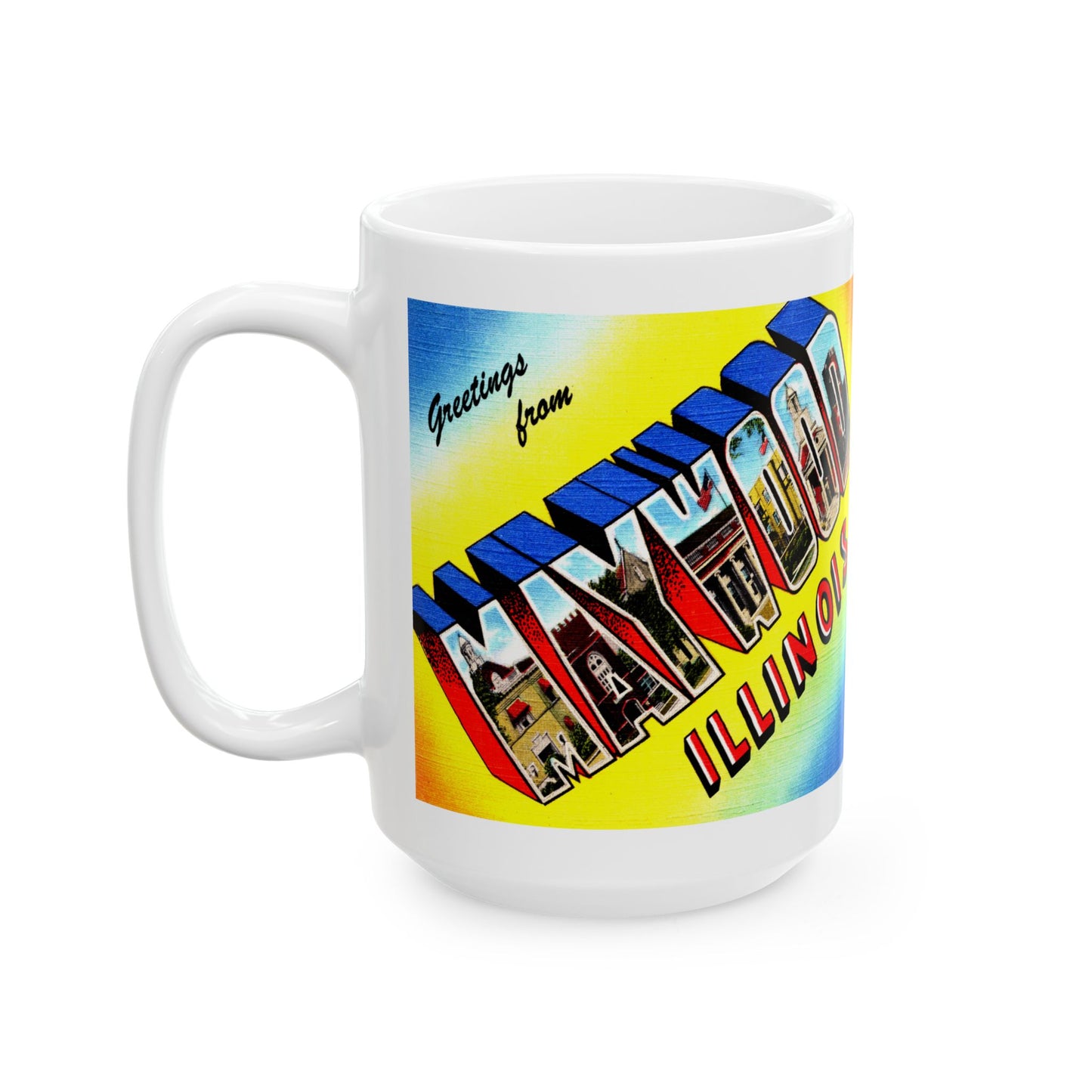 Memebly Vintage Greetings from Maywood IL Coffee Mug