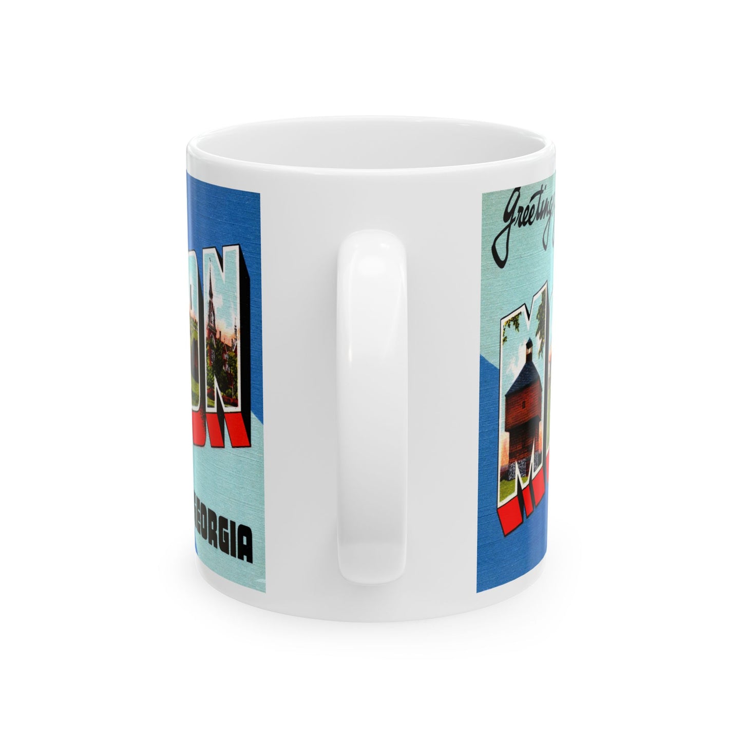 Memebly Scenic Vintage Greetings from Macon GA Coffee Mug