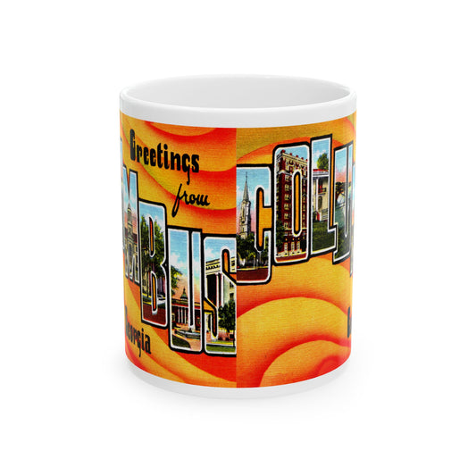 Memebly Vintage Greetings from Columbus GA Coffee Mug