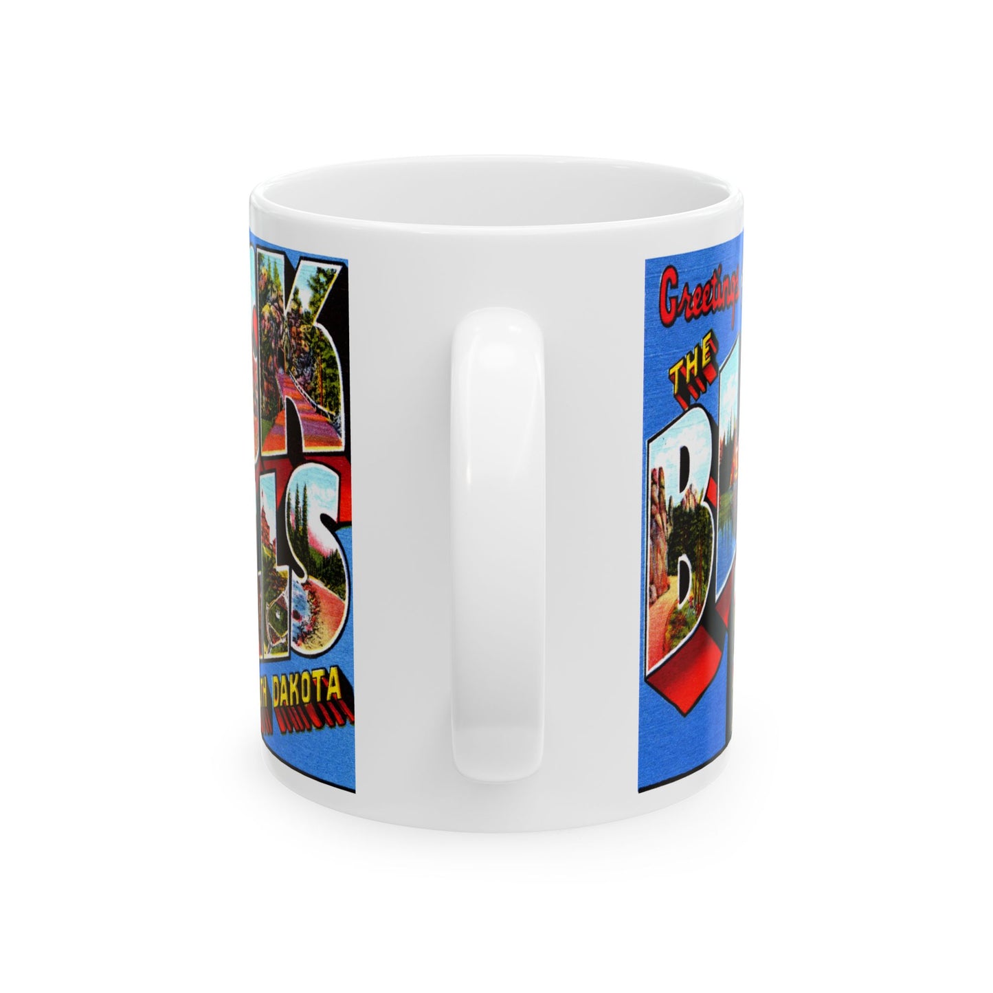 Memebly Vintage Greetings from Black Hills SD South Dakota Coffee Mug