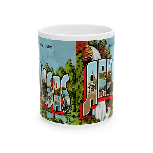 Memebly Scenic Greetings from Arkansas Coffee Mug