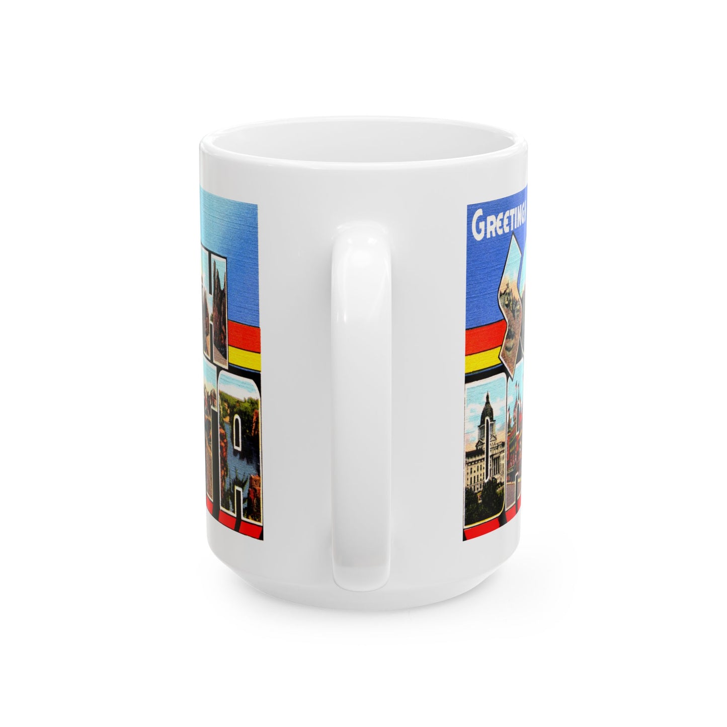 Memebly Retro Vintage Greetings from South Dakota SD Coffee Mug