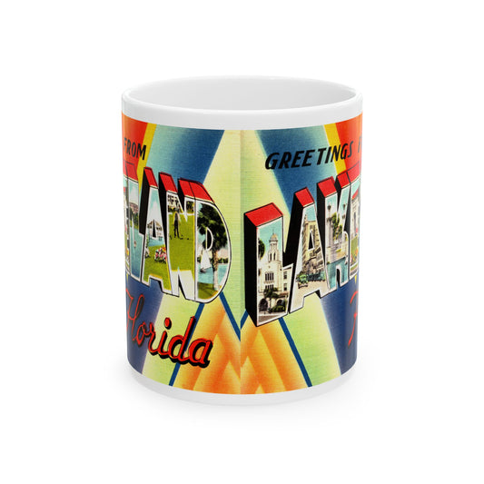 Memebly Retro Greetings from Lakeland FL Florida Coffee Mug