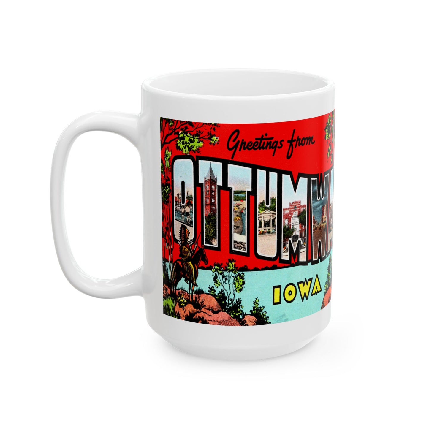 Memebly Vintage Greetings from Ottumwa IA Coffee Mug