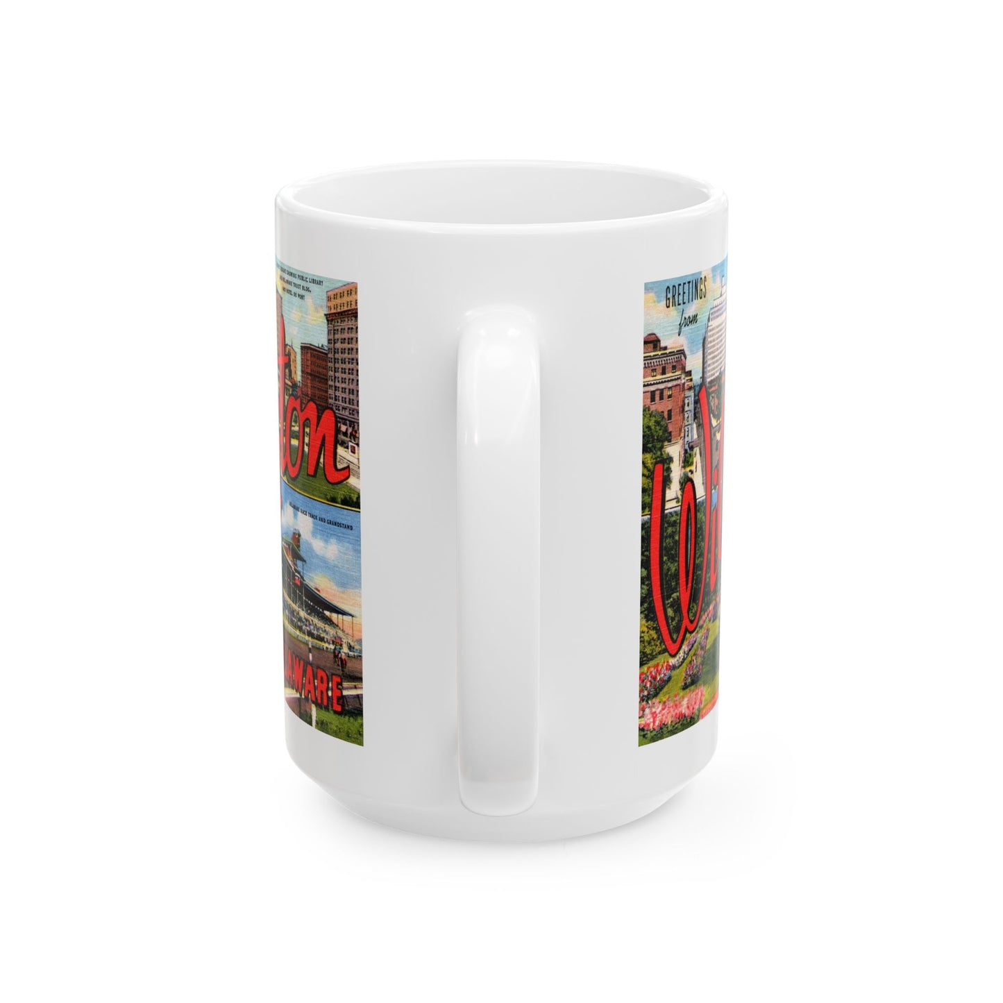 Memebly Retro Greetings from Wilmington DE Delaware Coffee Mug