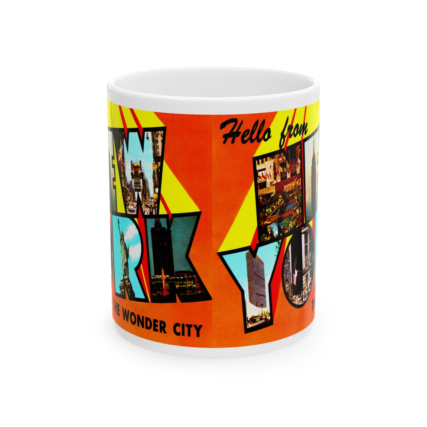 Memebly Retro 1950s Greetings from New York City New York Coffee Mug