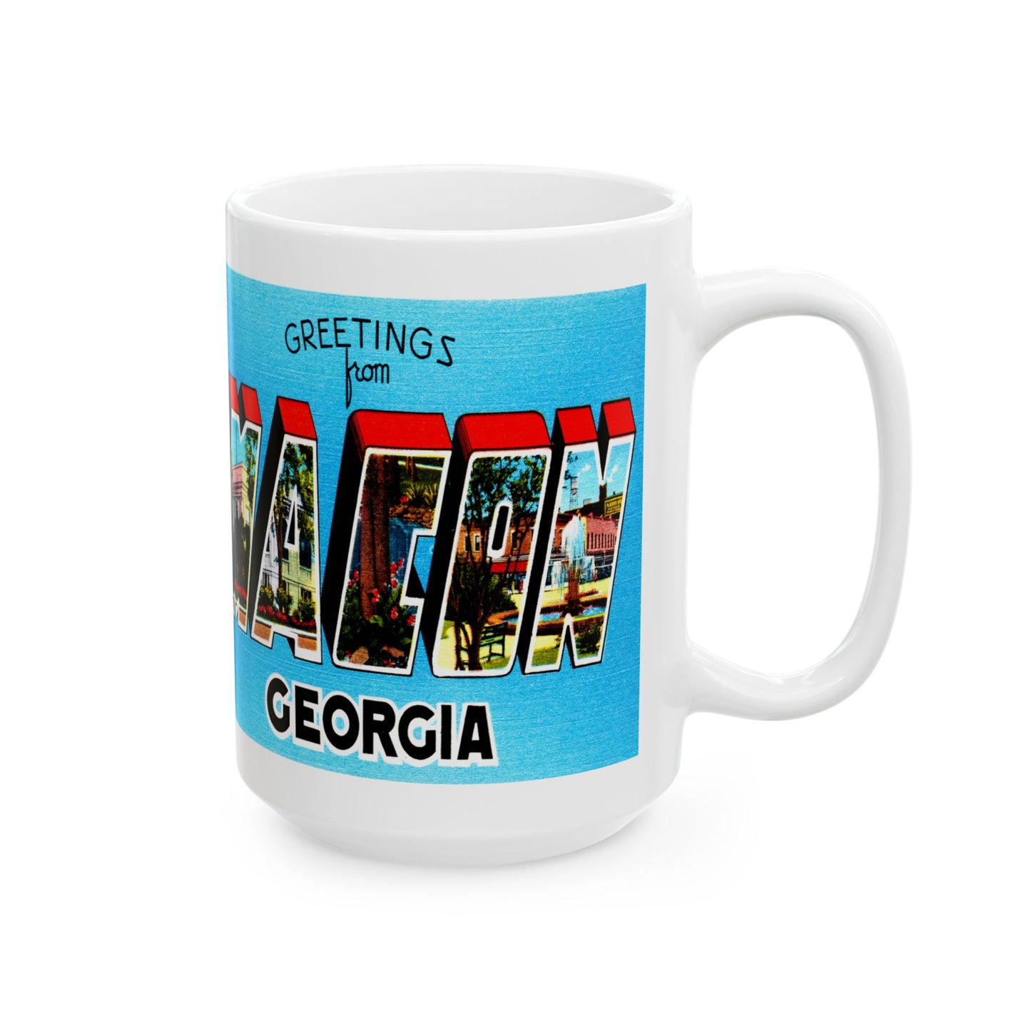 Memebly Retro Greetings from Macon GA Coffee Mug