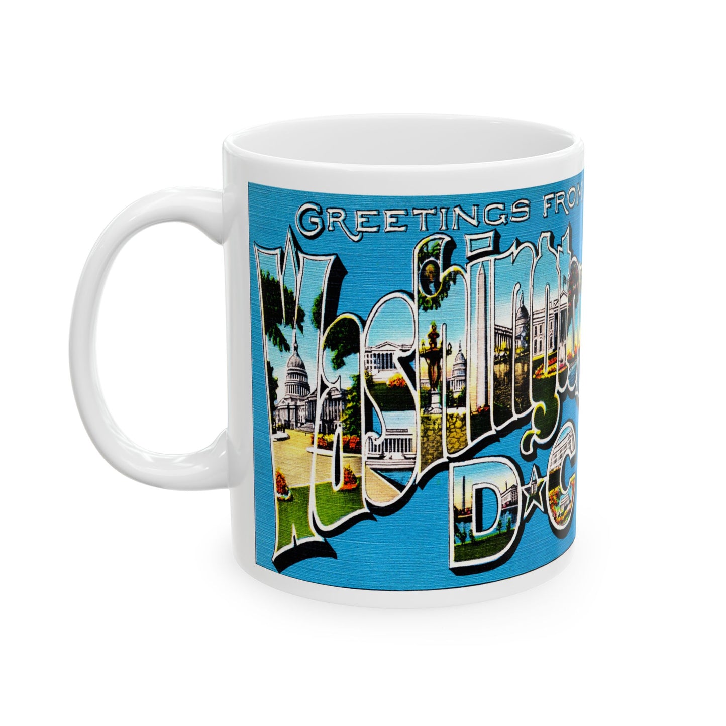 Memebly Retro Greetings from Washington DC Coffee Mug