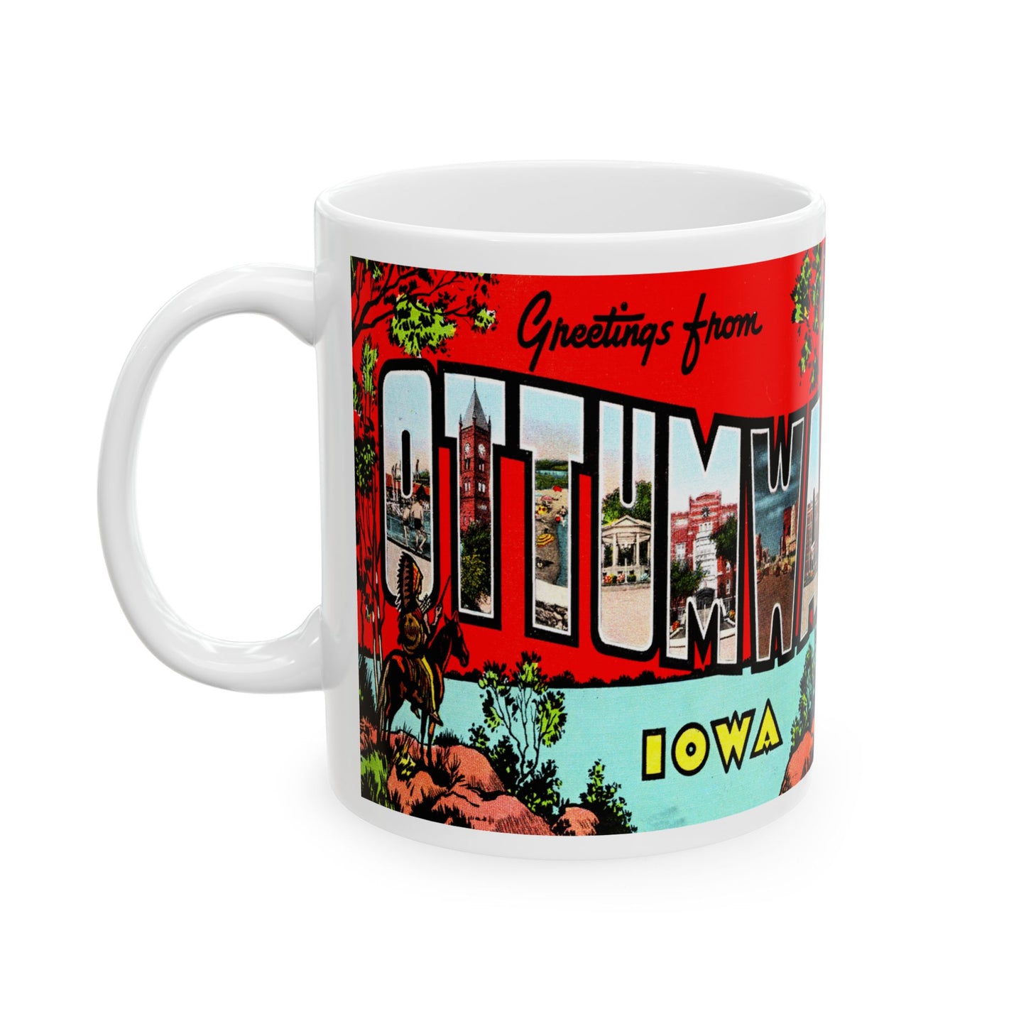 Memebly Vintage Greetings from Ottumwa IA Coffee Mug