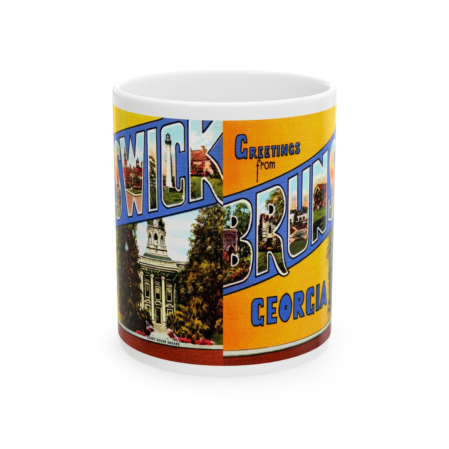 Memebly Vintage Greetings from Brunswick GA Coffee Mug