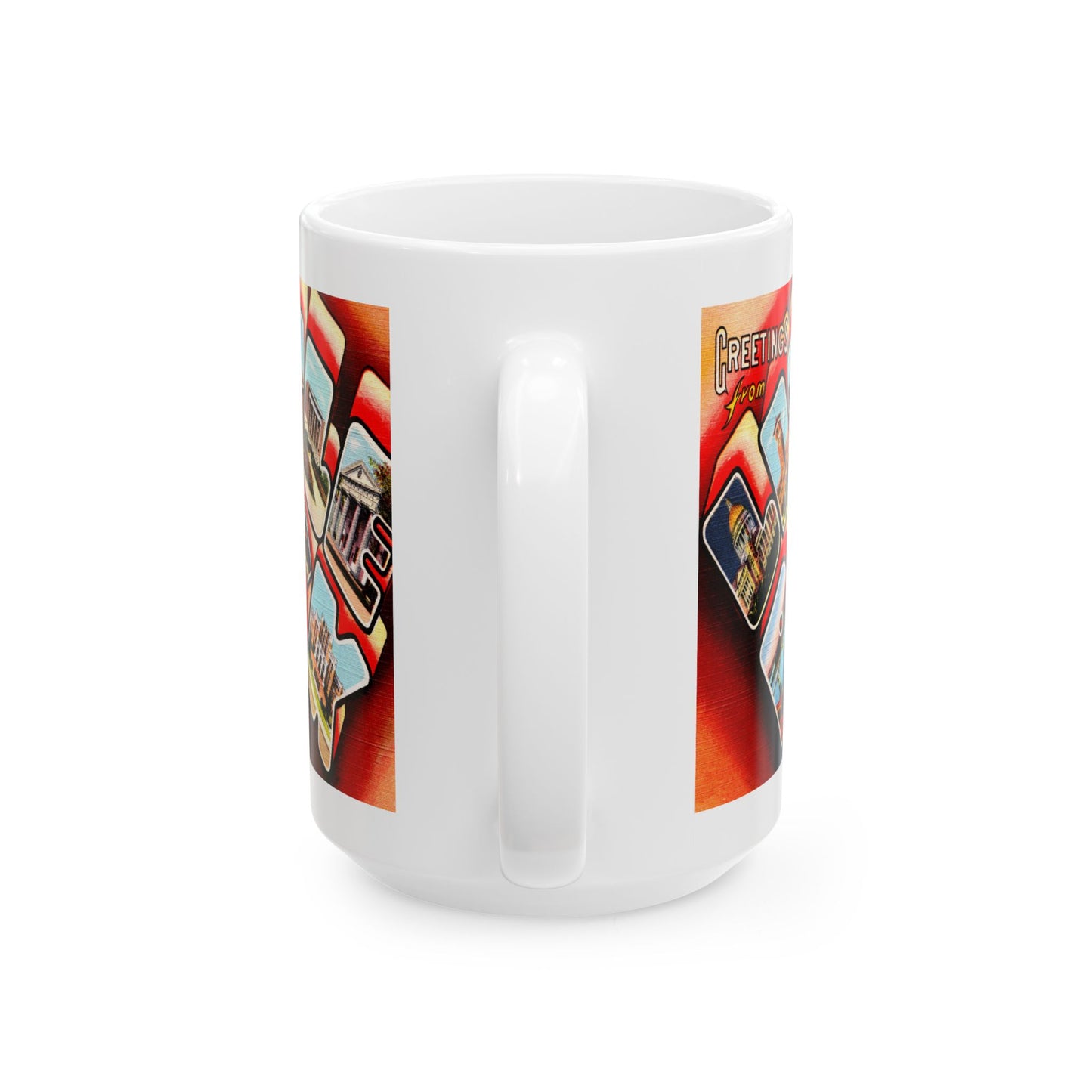 Memebly Colorful Greetings from Little Rock AR Coffee Mug