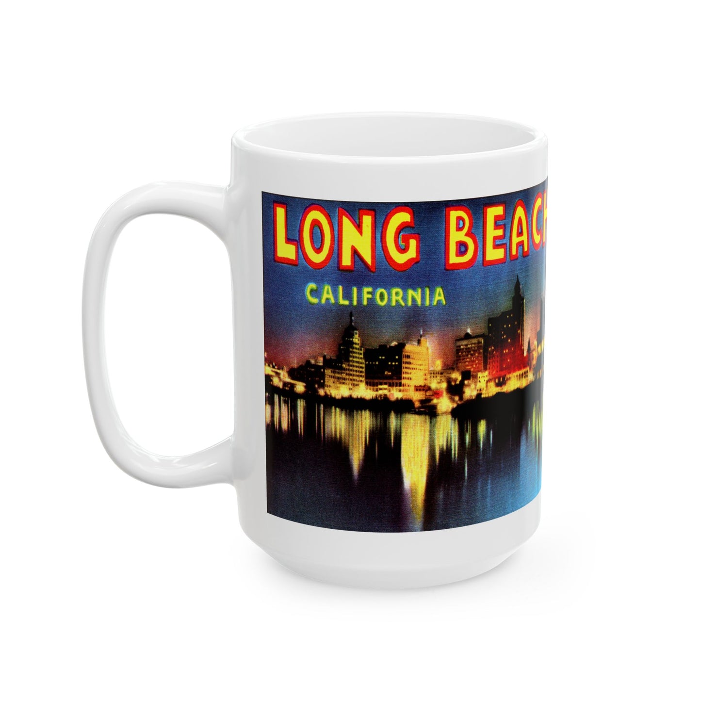 Memebly  Greetings from Long Beach CA California Coffee Mug