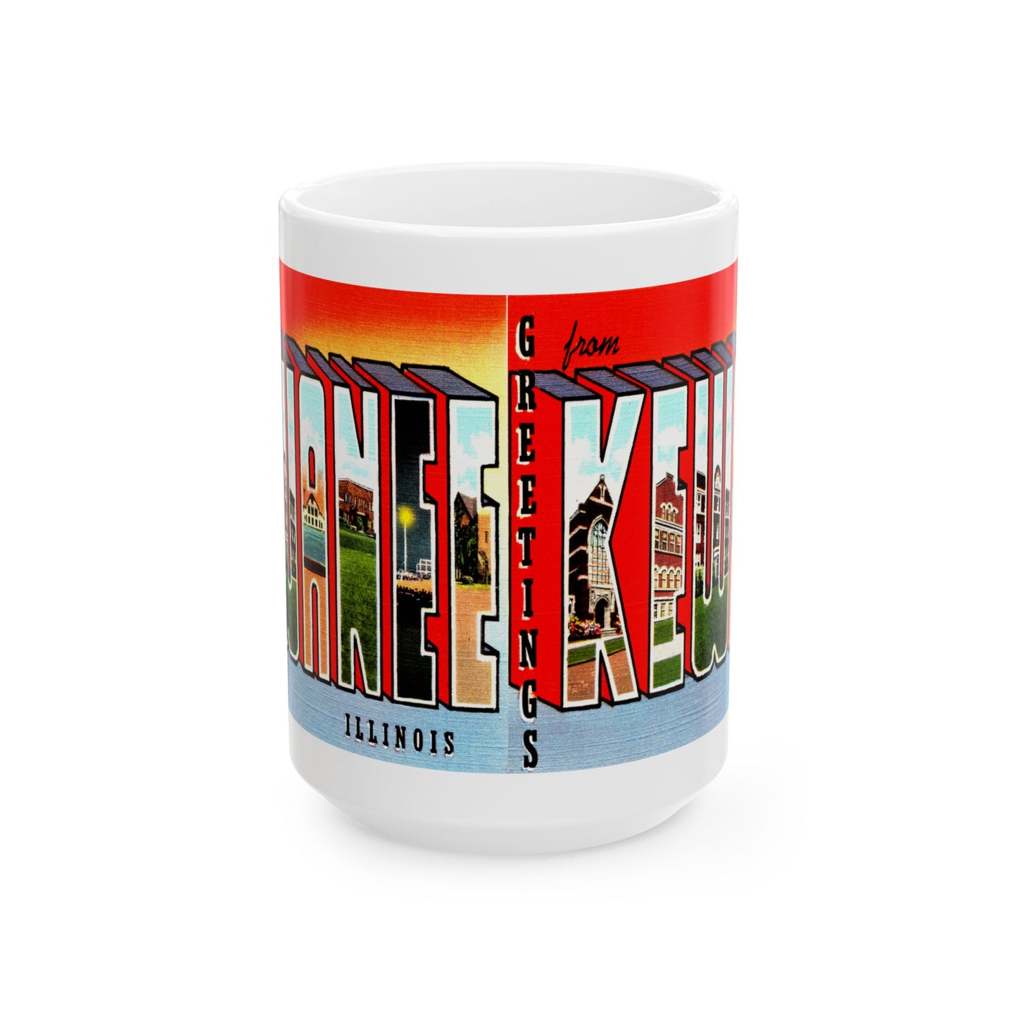 Memebly Retro Greetings from Joliet IL Coffee Mug