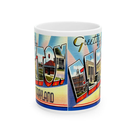 Memebly Vintage Greetings from Elkton MD Maryland Coffee Mug