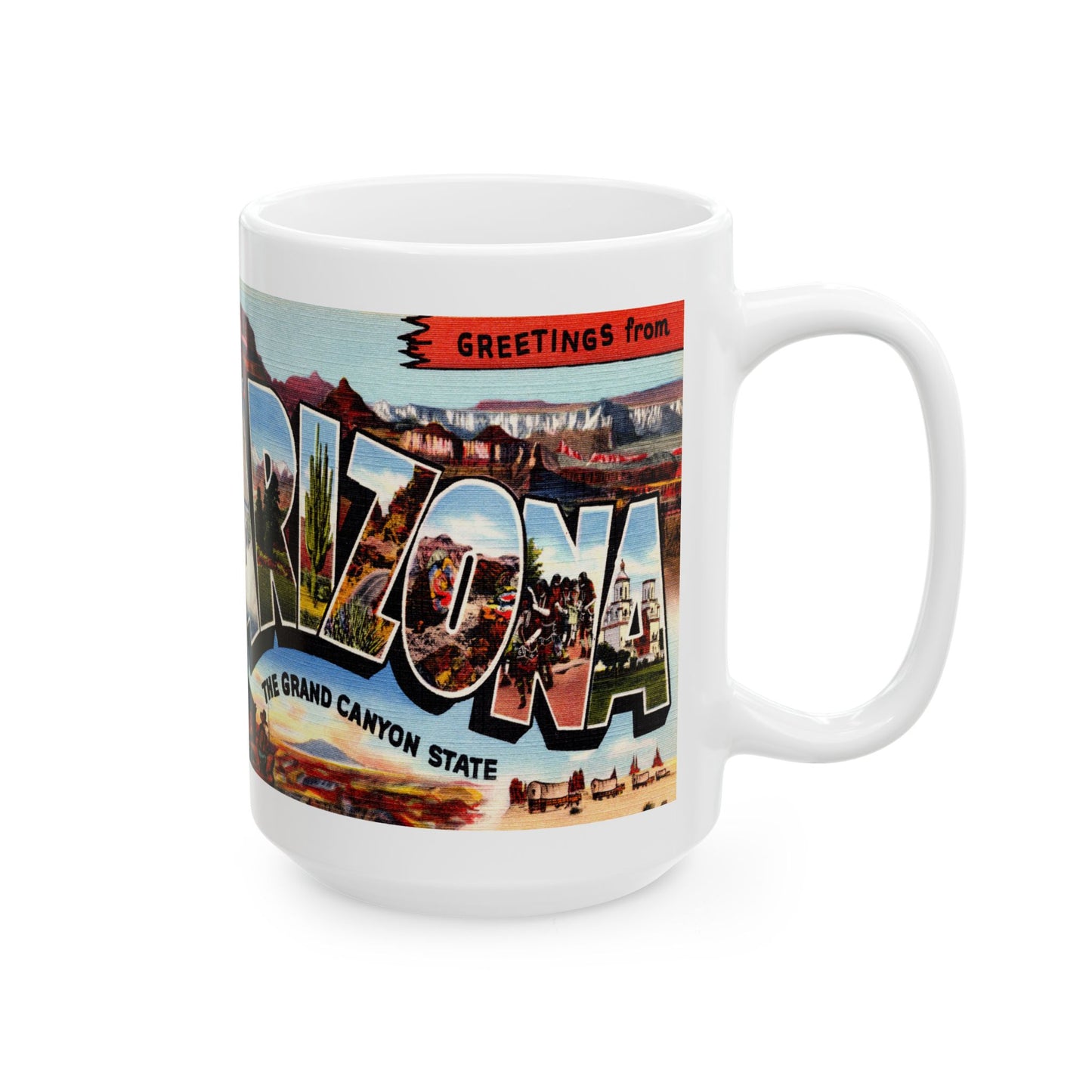 Memebly Vintage Greetings from Arizona AZ Coffee Mug