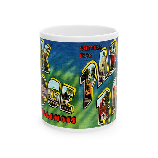 Memebly Vintage Greetings from Park Ridge IL Coffee Mug