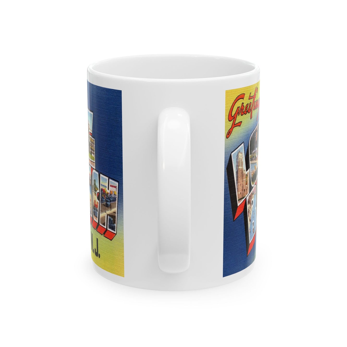 Memebly Retro Greetings from Long Branch NJ New Jersey Coffee Mug