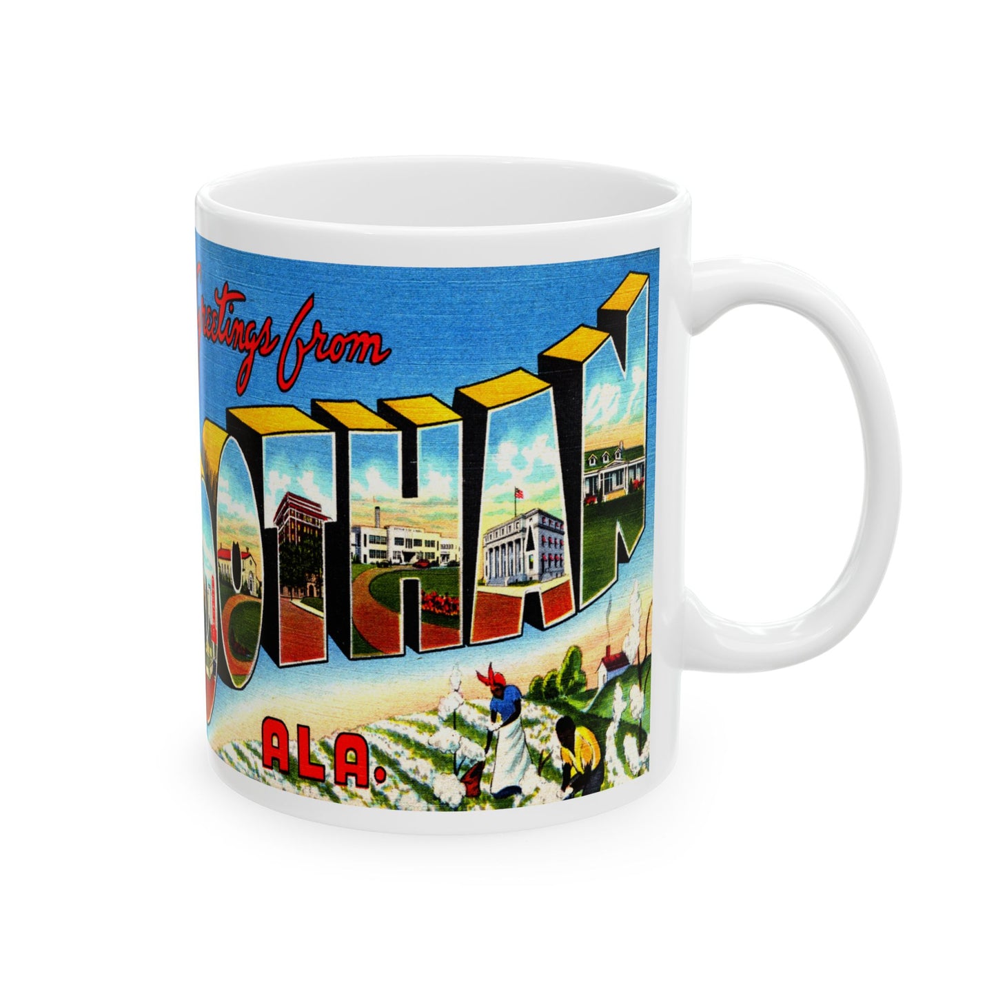 Memebly Vintage Greetings from Dothan AL Coffee Mug