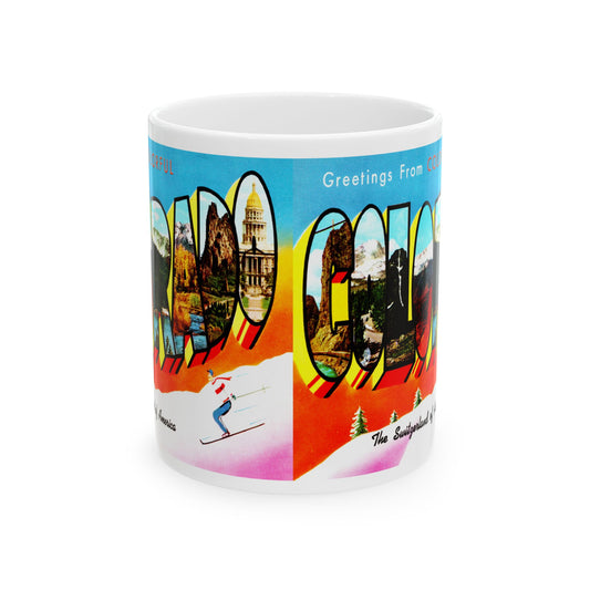 Memebly Greetings from Colorful Colorado CO Coffee Mug