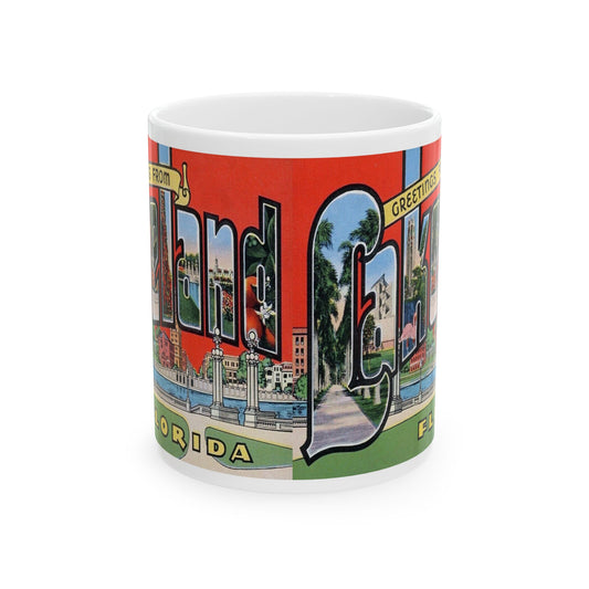 Memebly Vintage Greetings from Lakeland FL Florida Coffee Mug