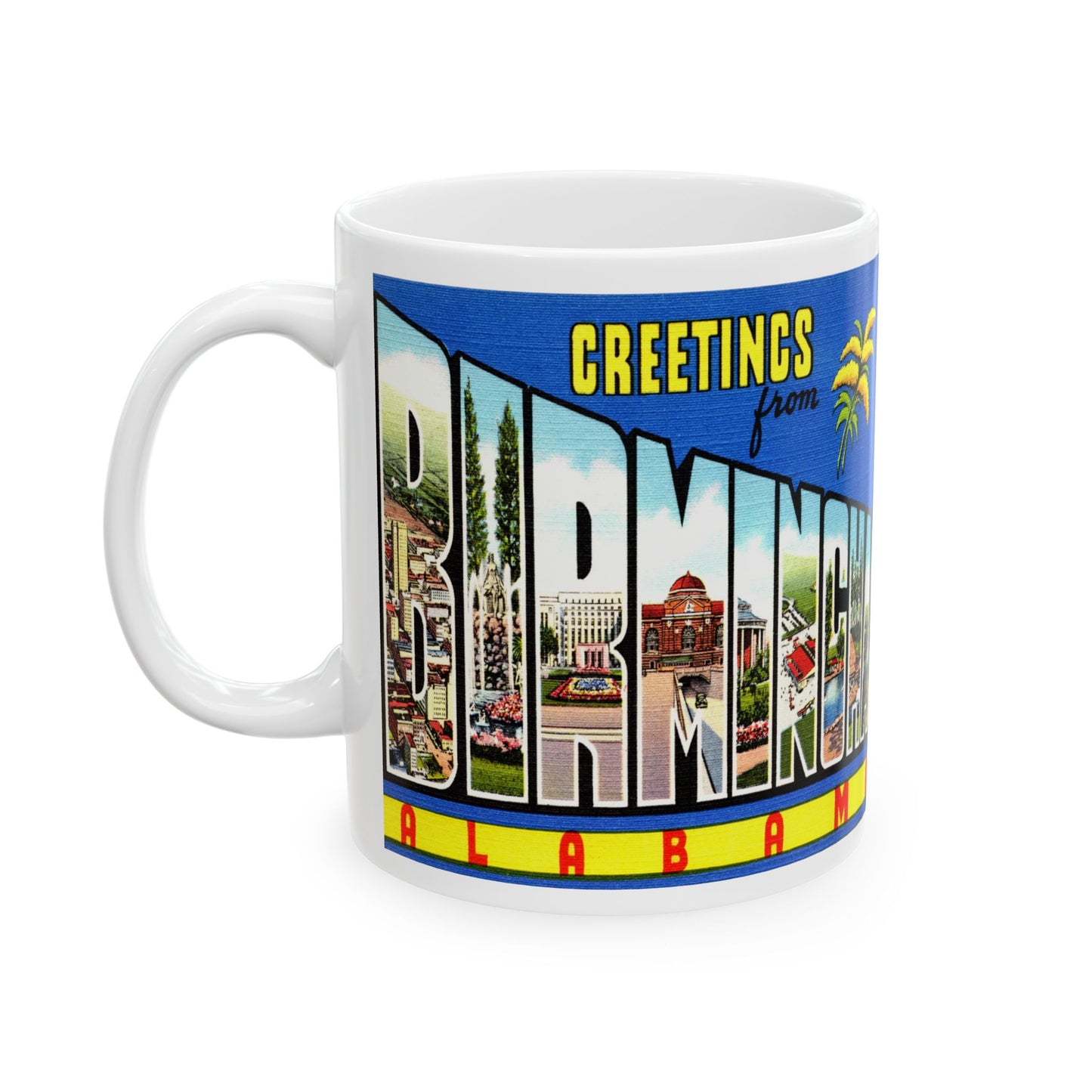 Memebly Vintage Greetings from Birmingham AL Coffee Mug