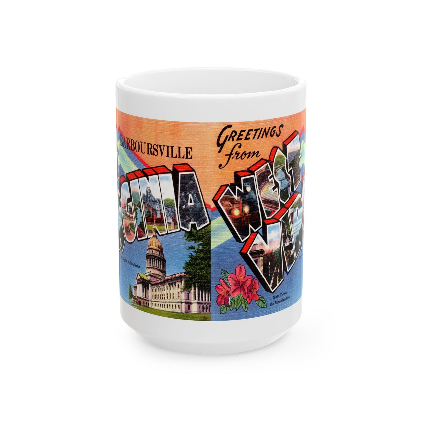 Memebly Vintage Greetings from Barboursville WV West Virginia Coffee Mug