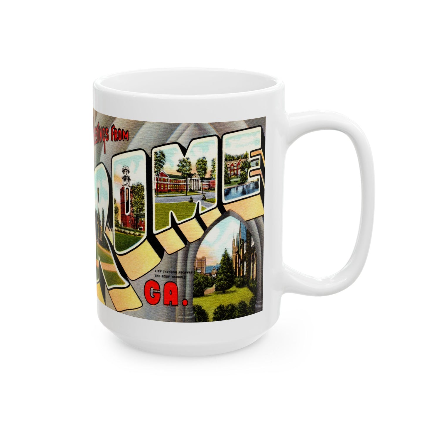 Memebly Vintage Greetings from Rome GA Coffee Mug