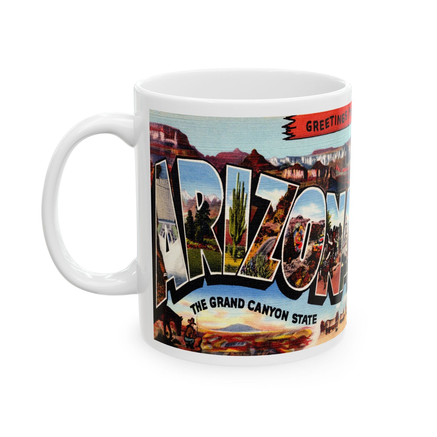 Memebly Vintage Greetings from Arizona AZ Coffee Mug