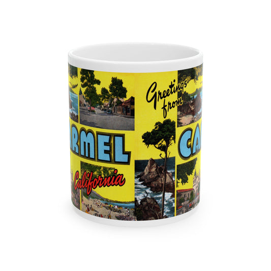 Memebly Retro Greetings from Carmel CA California Coffee Mug