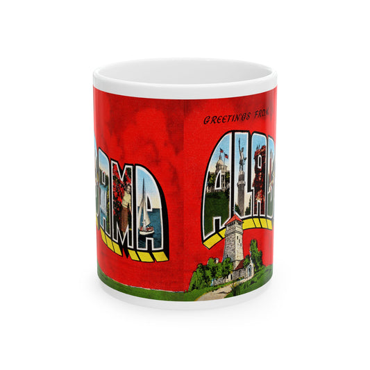 Memebly Colorful Greetings from Alabama Coffee Mug