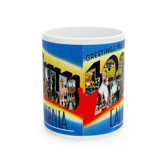 Memebly Vintage Greetings from Los Angeles CA California Coffee Mug