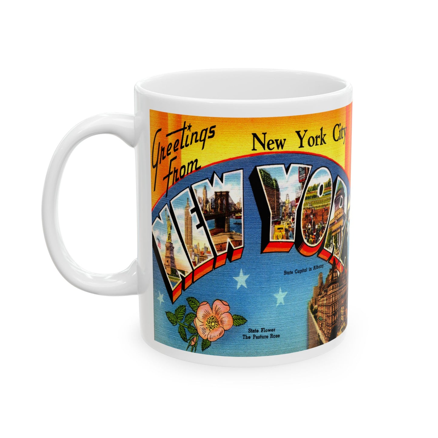 Memebly Retro Greetings from New York City NY New York Coffee Mug