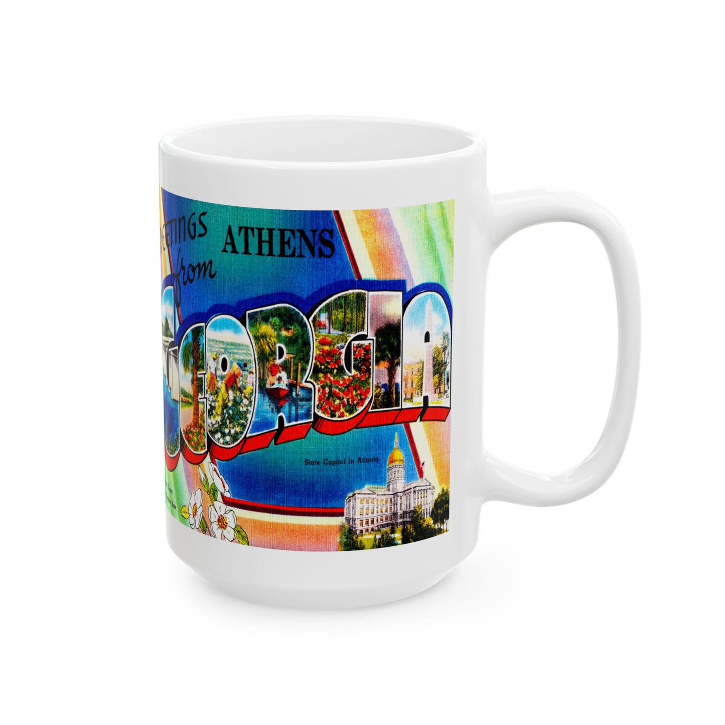 Memebly Vintage Greetings from Athens GA Coffee Mug