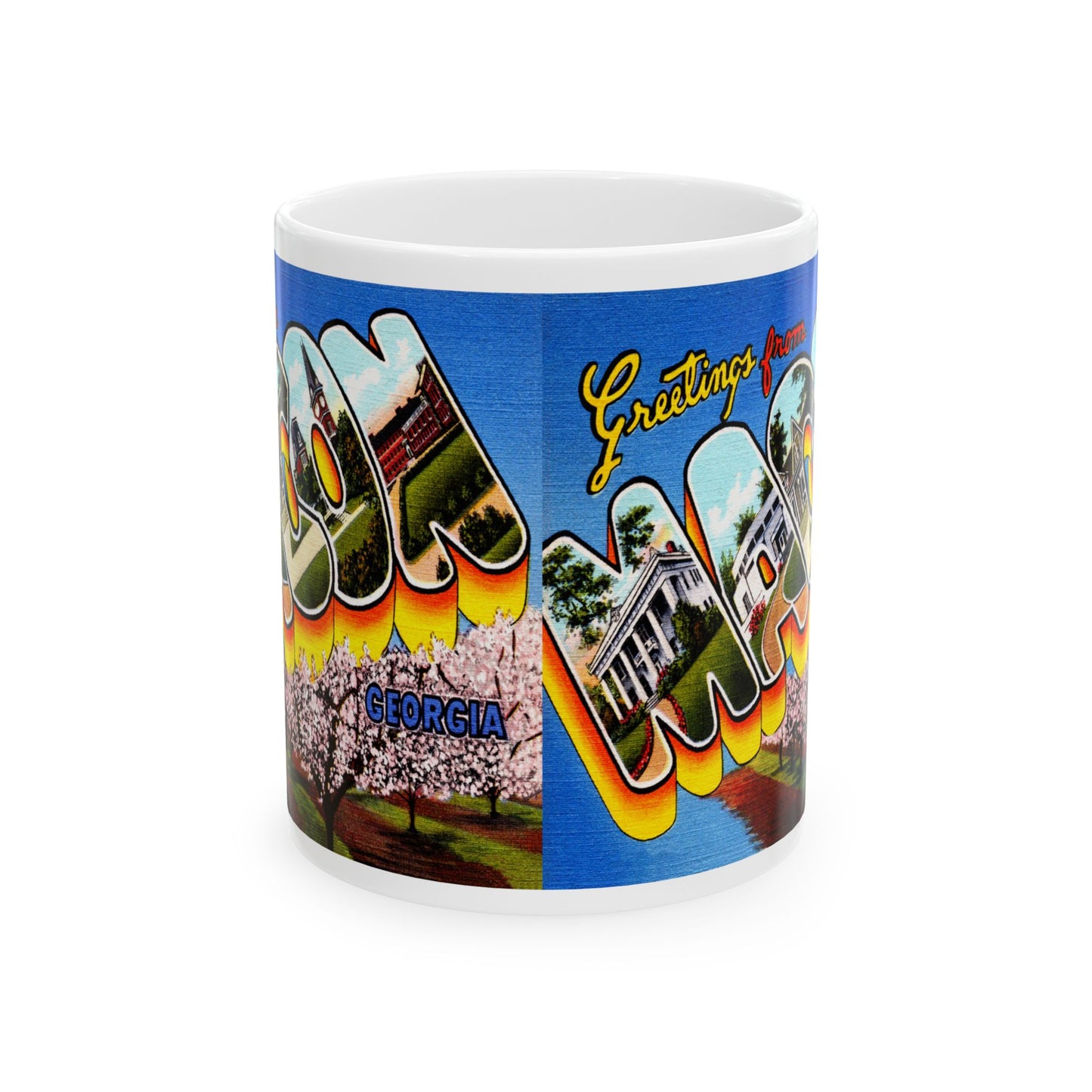 Memebly Vintage Greetings from Macon GA Coffee Mug