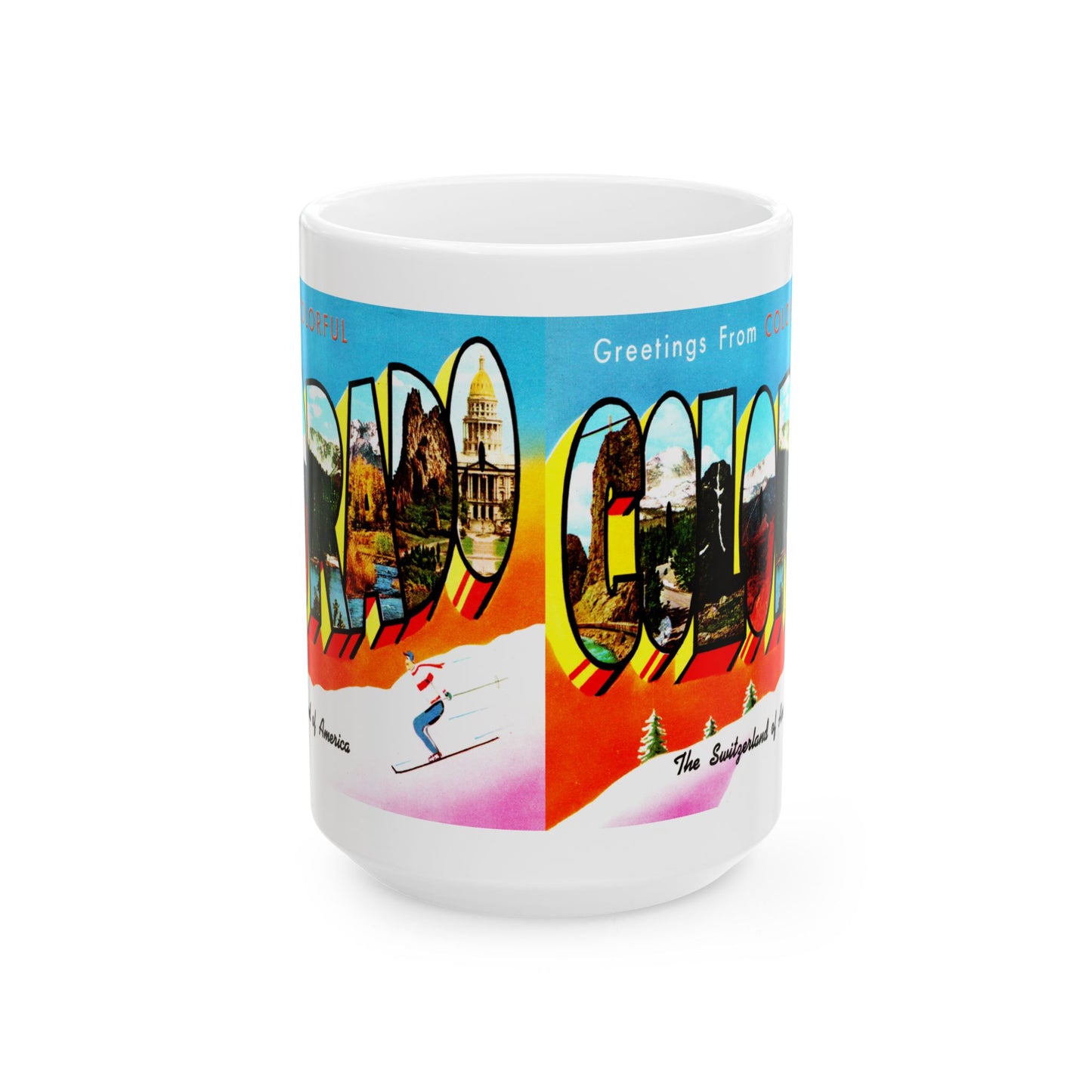 Memebly Greetings from Colorful Colorado CO Coffee Mug