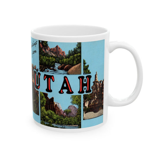 Memebly Scenic Retro Greetings from Utah UT Tennessee Coffee Mug