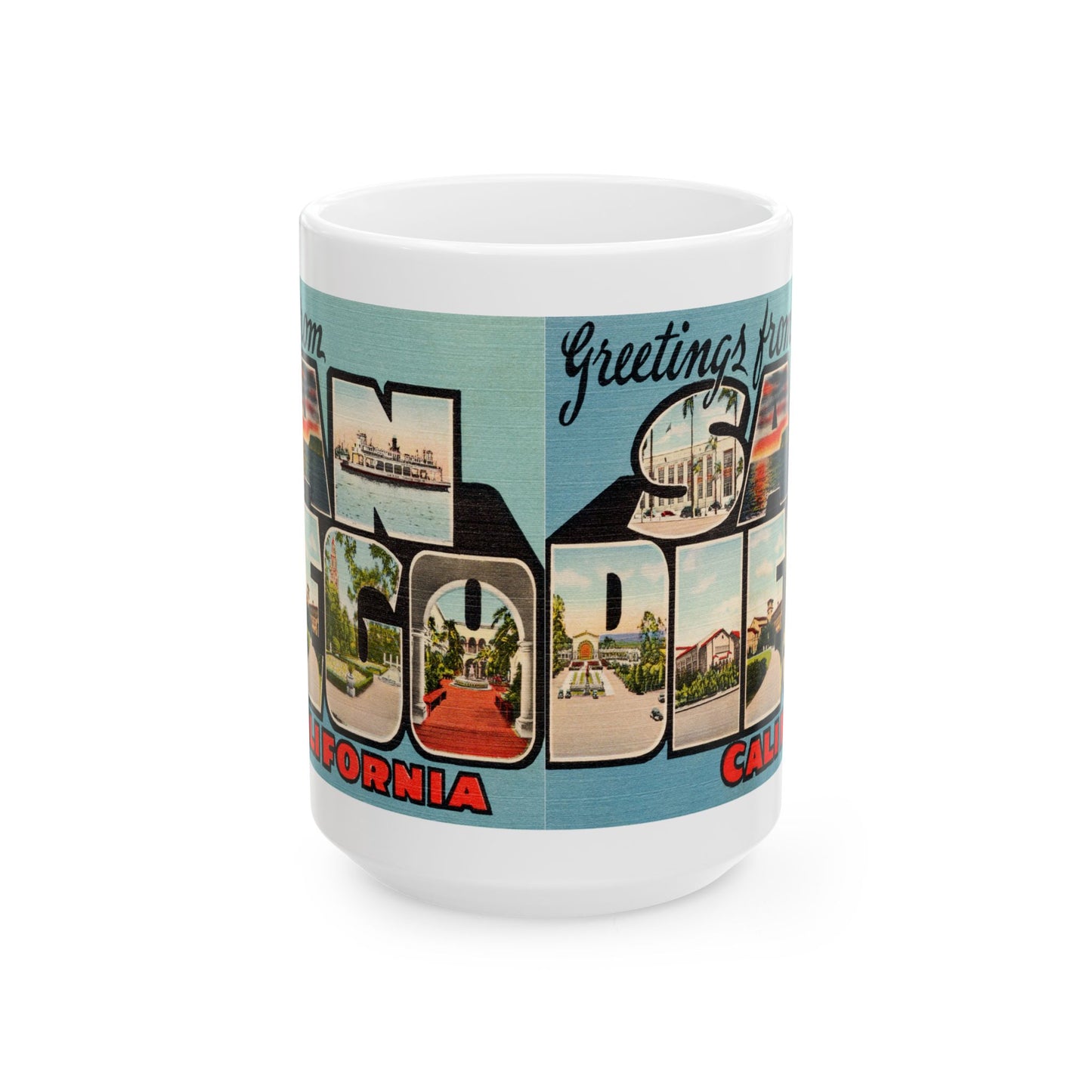 Memebly Deco Greetings from San Diego CA California Coffee Mug