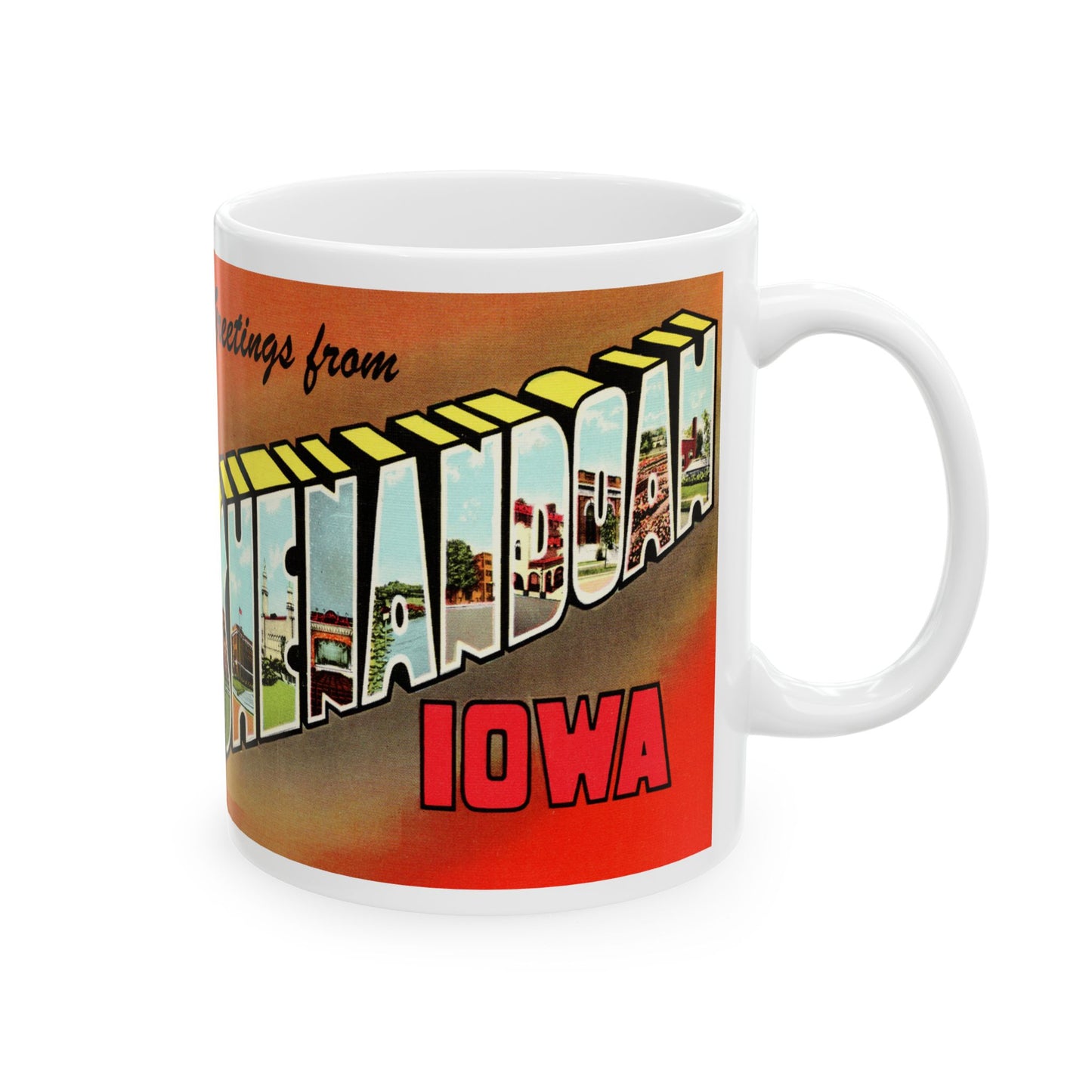 Memebly Vintage Greetings from Shenadoah IA Coffee Mug