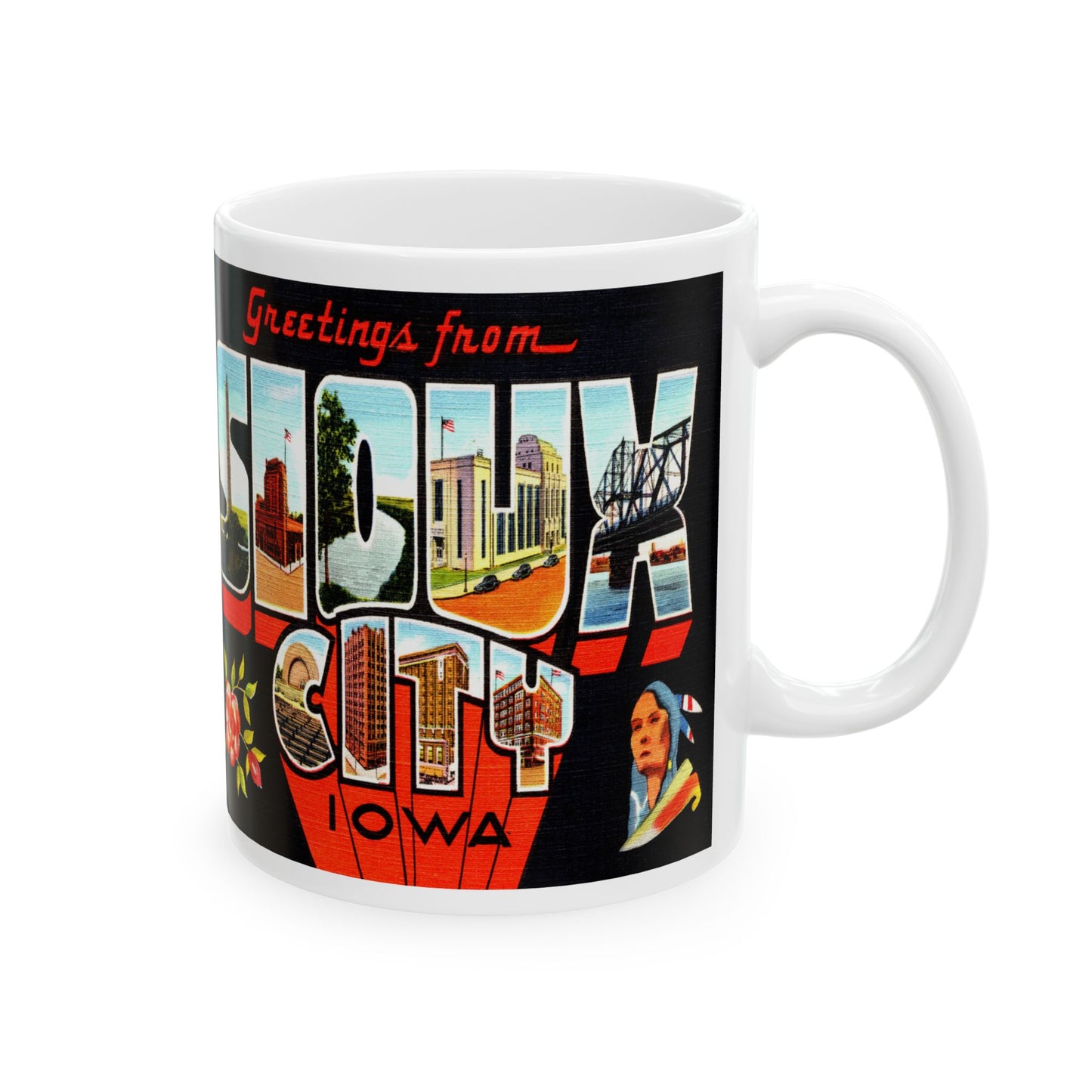 Memebly Vintage Greetings from Sioux City IA Coffee Mug