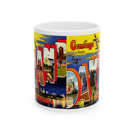 Memebly Vintage Greetings from Oakland CA California Coffee Mug