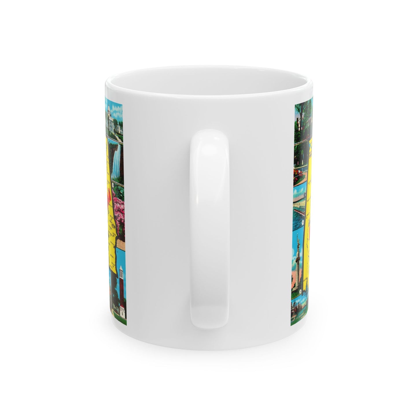 Memebly Deco Greetings from Alabama Map Coffee Mug