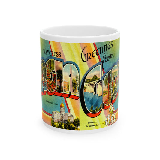 Memebly Retro Greetings from Waycross GA Coffee Mug