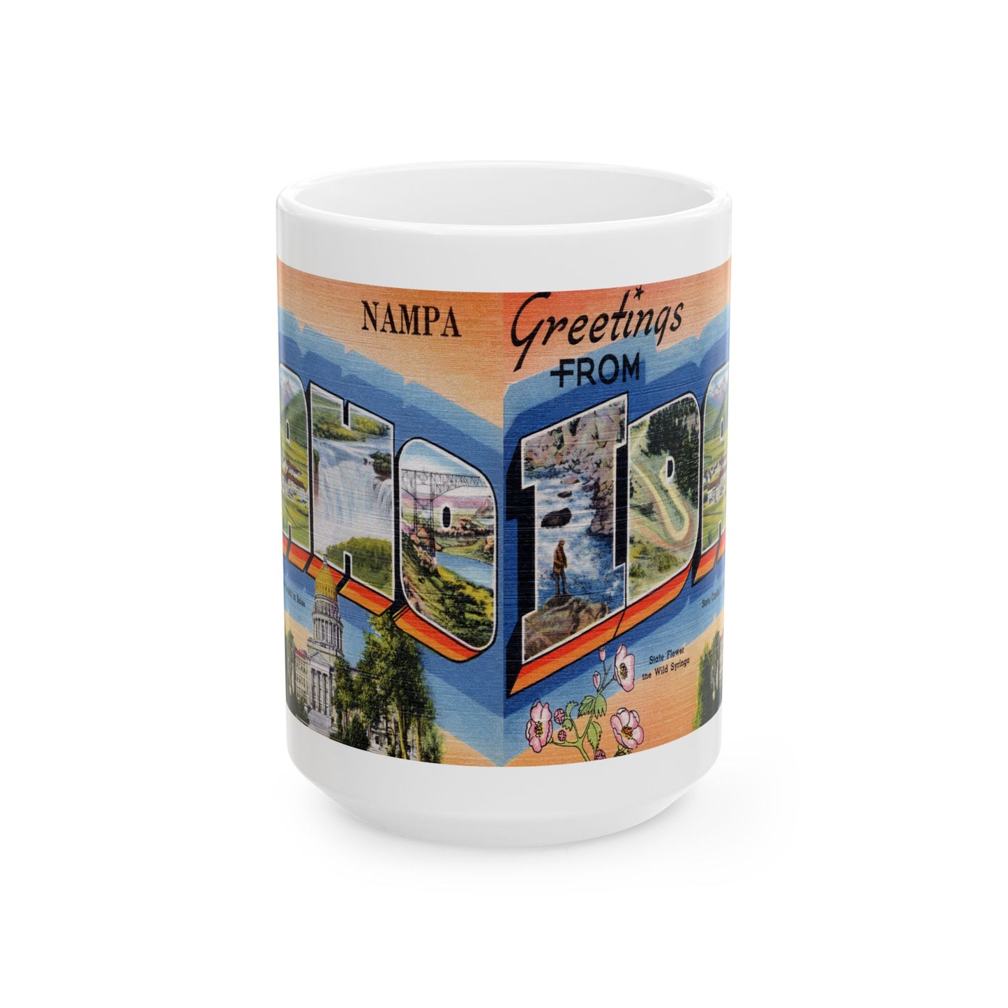 Memebly Vintage Greetings from Nampa ID Coffee Mug