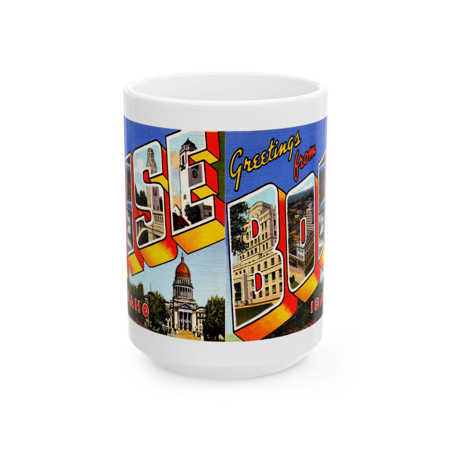 Memebly Retro Greetings from Boise ID Coffee Mug