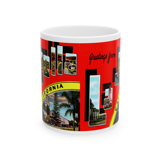 Memebly Vintage Greetings from La Jolla CA California Coffee Mug