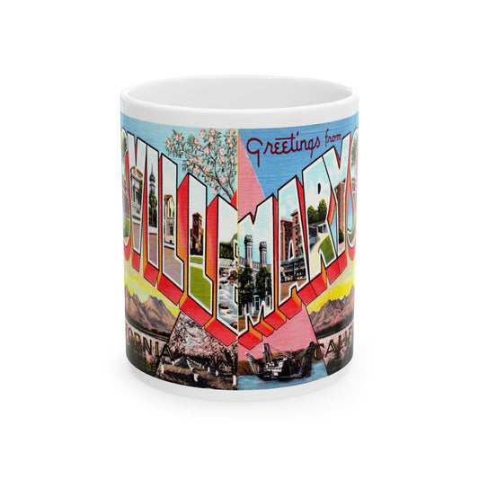 Memebly Vintage Greetings from Marysville CA California Coffee Mug