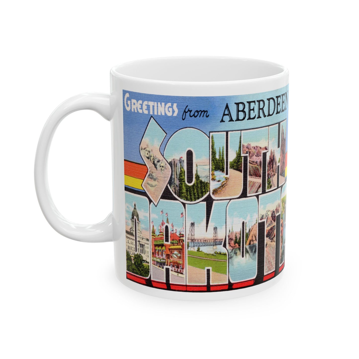 Memebly Retro Greetings from Aberdeen SD South Dakota Coffee Mug