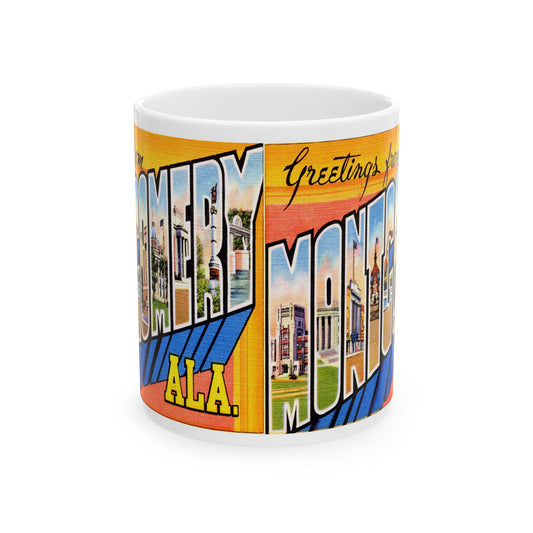 Memebly Vintage Greetings from Montgomery AL Coffee Mug