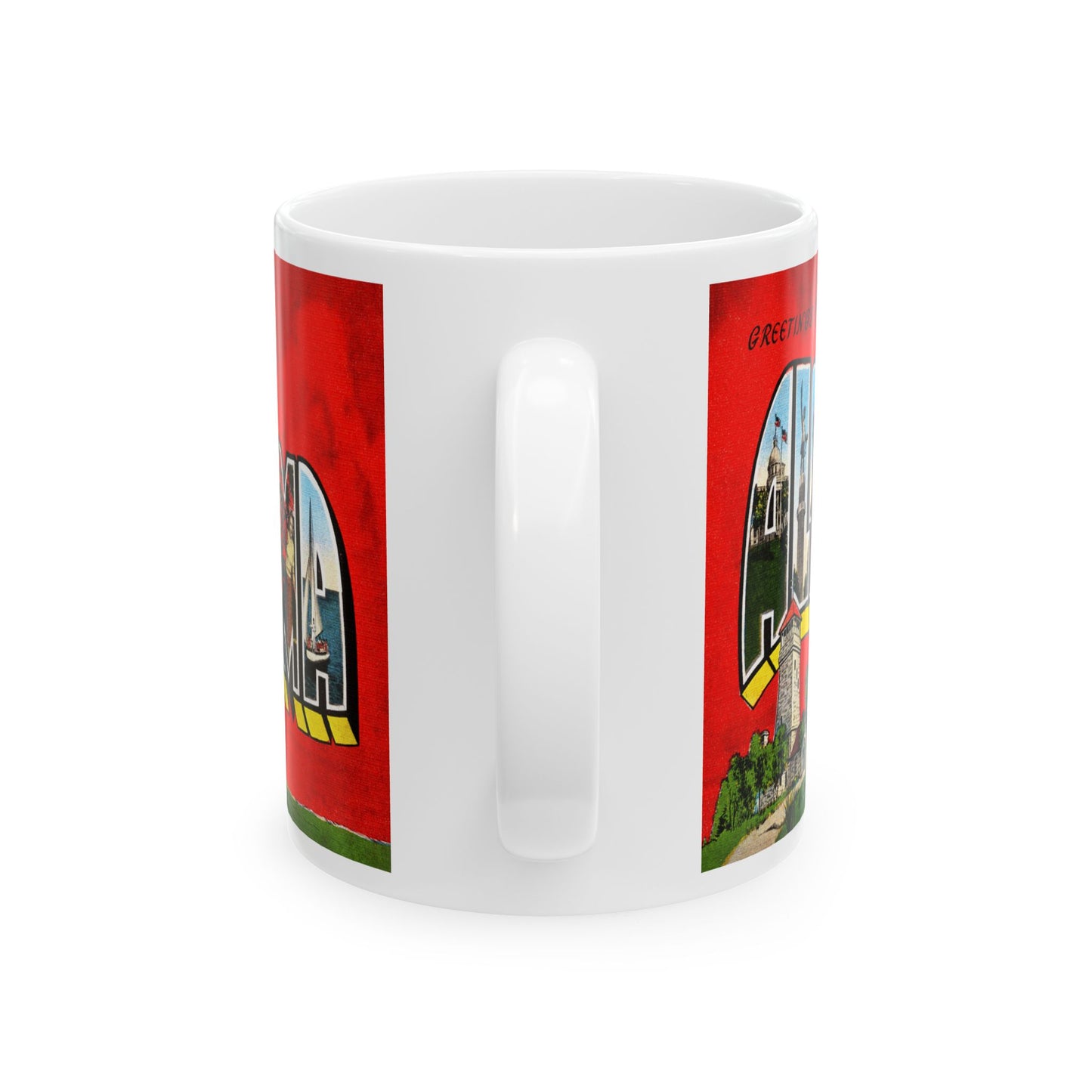 Memebly Colorful Greetings from Alabama Coffee Mug