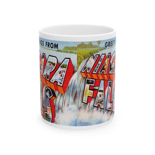 Memebly Scenic Vintage Greetings from Niagara Falls NY New York Coffee Mug